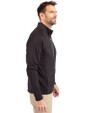 Columbus Crew Cutter & Buck Adapt Eco Knit Hybrid Recycled Mens Full Zip Jacket Black Side