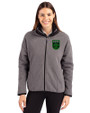 Austin FC - Cutter & Buck Cascade Eco Fleece Womens Full Zip Jacket Elemental Grey/Black Front
