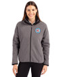Chicago Fire FC Cutter & Buck Cascade Eco Fleece Womens Full Zip Jacket Elemental Grey/Black Front