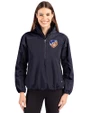 FC Cincinnati Cutter & Buck Charter Eco Recycled Womens Anorak Jacket Navy Blue Front