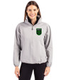 Austin FC - Cutter & Buck Charter Recycled Packable Womens Half Zip Anorak Jacket Polished Medium Gray Front