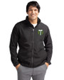 Portland Timbers Cutter & Buck Charter Eco Recycled Mens Full-Zip Jacket Black Front