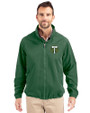 Portland Timbers Cutter & Buck Charter Eco Recycled Mens Full-Zip Jacket Hunter Green Front