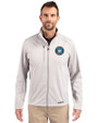 Charlotte FC Cutter & Buck Evoke Softshell Recycled Full Zip Mens Jacket CONCRETE Front