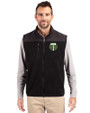 Portland Timbers Cutter & Buck Cascade Eco Fleece Mens Vest Black Front