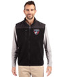 FC Dallas Cutter & Buck Cascade Eco Fleece Mens Vest Elemental Grey/Black Front