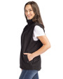 Portland Timbers Cutter & Buck Charter Eco Recycled Full-Zip Womens Vest Black Side