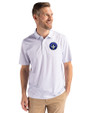 CF Montréal Cutter & Buck Pike Eco Pebble Print Stretch Recycled Mens Polo White Front