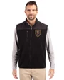 Real Salt Lake Cutter & Buck Cascade Eco Sherpa Mens Big and Tall Fleece Vest Black Front
