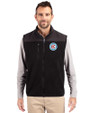 Chicago Fire FC Cutter & Buck Cascade Eco Sherpa Mens Big and Tall Fleece Vest Black Front