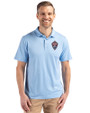 Colorado Rapids Cutter & Buck Coastline Epic Comfort Recycled Mens Polo Atlas Light Blue Front