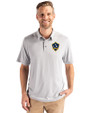 LA Galaxy Cutter & Buck Coastline Epic Comfort Recycled Mens Polo CONCRETE Front