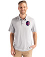 St. Louis City SC Cutter & Buck Coastline Epic Comfort Recycled Mens Polo CONCRETE Front