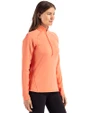 FC Cincinnati Cutter & Buck Peshastin Fleece Recycled Womens Half Zip Pullover College Orange Heather Side