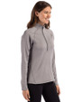 Toronto FC Cutter & Buck Peshastin Fleece Recycled Womens Half Zip Pullover Elemental Grey Heather Side
