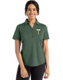 Portland Timbers Cutter & Buck Forge Eco Stretch Recycled Womens Short Sleeve Polo Dark Hunter Heather Front