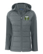 Portland Timbers Cutter & Buck Evoke Hybrid Eco Softshell Recycled Full Zip Womens Hooded Jacket EG_MANN_HG 1