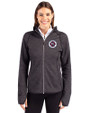 New England Revolution Cutter & Buck Mainsail Full Zip Hooded Womens Jacket Charcoal Heather Front