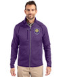 Orlando City SC Cutter & Buck Mainsail Sweater-Knit Mens Full Zip Jacket College Purple Heather Front