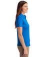 LA Galaxy Cutter & Buck Prospect Eco Textured Stretch Recycled Womens Short Sleeve Polo Digital Side