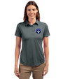 CF Montréal Cutter & Buck Prospect Eco Textured Stretch Recycled Womens Short Sleeve Polo Elemental Grey Front