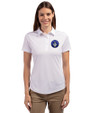 CF Montréal Cutter & Buck Prospect Eco Textured Stretch Recycled Womens Short Sleeve Polo White Front