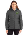 Portland Timbers Cutter & Buck Mission Ridge Repreve® Eco Insulated Womens Puffer Jacket Elemental Grey Front