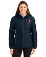 St. Louis City SC Cutter & Buck Mission Ridge Repreve® Eco Insulated Womens Puffer Jacket Navy Blue Front