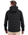 Columbus Crew Cutter & Buck Evoke Hybrid Eco Softshell Recycled Full Zip Mens Big & Tall Hooded Jacket Black Back