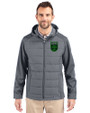 Austin FC - Cutter & Buck Evoke Recycled Honeycomb Fleece Mens Hybrid Full Zip Jacket Elemental Grey Front