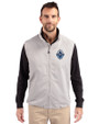 Vancouver Whitecaps FC Cutter & Buck Charter Eco Full-Zip Mens Big & Tall Vest Polished Medium Gray Front