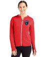 San Jose Earthquakes Cutter & Buck Daybreak Eco Recycled Womens Full Zip Hoodie Red Front