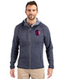 St. Louis City SC Cutter & Buck Mainsail Full Zip Hooded Mens Jacket Liberty Navy Heather Front
