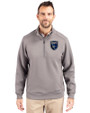 San Jose Earthquakes Cutter & Buck Roam Epic Versatility Recycled Quarter Zip Mens Pullover Elemental Grey Front