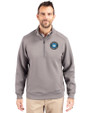 Charlotte FC Cutter & Buck Roam Epic Versatility Recycled Quarter Zip Mens Pullover Elemental Grey Front