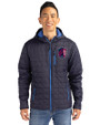 St. Louis City SC Cutter & Buck Rainier Primaloft Eco Mens Full Zip Hooded Jacket Dark Navy Front