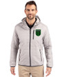 Austin FC - Cutter & Buck Rainier Primaloft Eco Mens Full Zip Hooded Jacket Polished Medium Gray Front