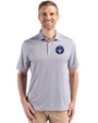 CF Montréal Cutter & Buck Pike Eco Diamond Dot Print Recycled Mens Big & Tall Polo Black Front