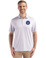 CF Montréal Cutter & Buck Pike Eco Diamond Dot Print Recycled Mens Big & Tall Polo Polished Medium Gray Front