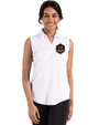 Houston Dynamo FC Cutter & Buck Forge Recycled Four-Way Stretch Womens Sleeveless Polo White Front