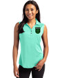 Austin FC - Cutter & Buck Forge Eco Stretch Recycled Womens Sleeveless Polo Fresh Mint Heather Front