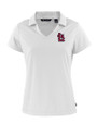 St. Louis Cardinals- Cutter & Buck Daybreak Eco Recycled Womens V-neck Polo White Mannequin