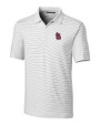 St. Louis Cardinals Cutter & Buck Forge Pencil Stripe Stretch Mens Polo White Mannequin