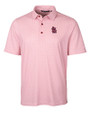 St. Louis Cardinals Cutter & Buck Pike Double Dot Print Stretch Mens Polo Cardinal Red Mannequin