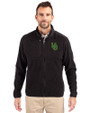Oregon Ducks- Cutter & Buck Cascade Epic Comfort Recycled Sherpa Fleece Mens Full Zip Jacket Black Front