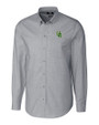 Oregon Ducks- Cutter & Buck Stretch Oxford Mens Big and Tall Long Sleeve Dress Shirt Charcoal Mannequin
