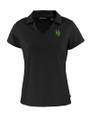 Oregon Ducks- Cutter & Buck Daybreak Eco Recycled Womens V-neck Polo Black Mannequin