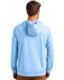 Jacksonville Jaguars Mono Cutter & Buck Adapt Knit Recycled Mens Heathered Hooded Pullover Atlas Heather Back