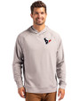 Houston Texans - Cutter & Buck Adapt Knit Recycled Mens Heathered Hooded Pullover Polished Heather Front