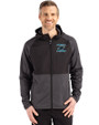 Carolina Panthers Historic Cutter & Buck Peshastin Fleece Recycled Mens Hybrid Jacket BLH_PRO_HG 